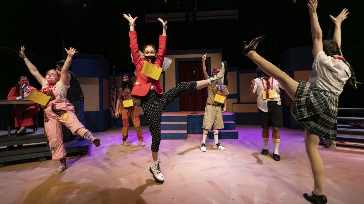 Cast mid-air kicking