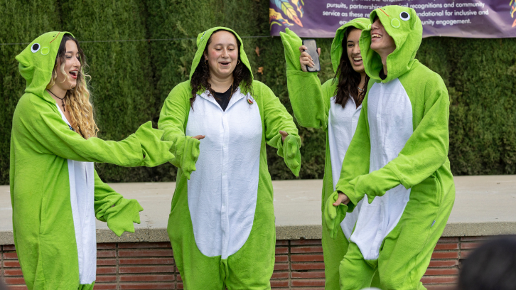 ASMC Officers dressed as frogs